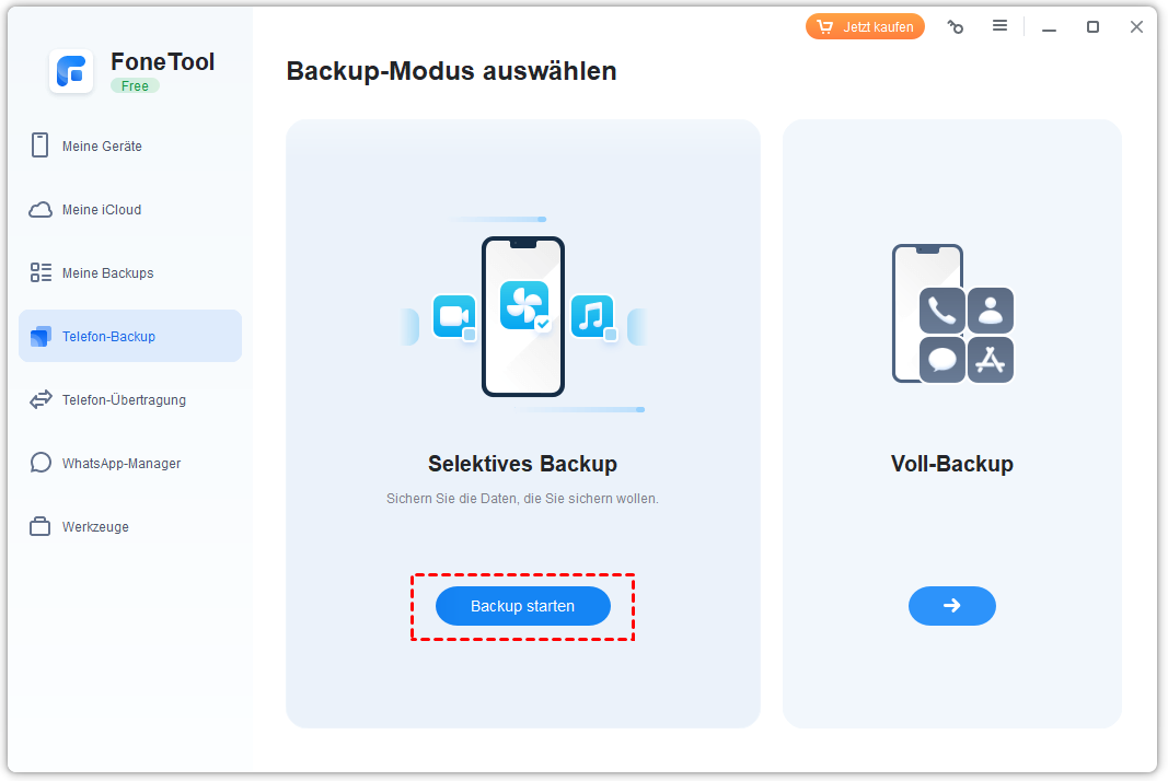 FoneTool PC to iPhone