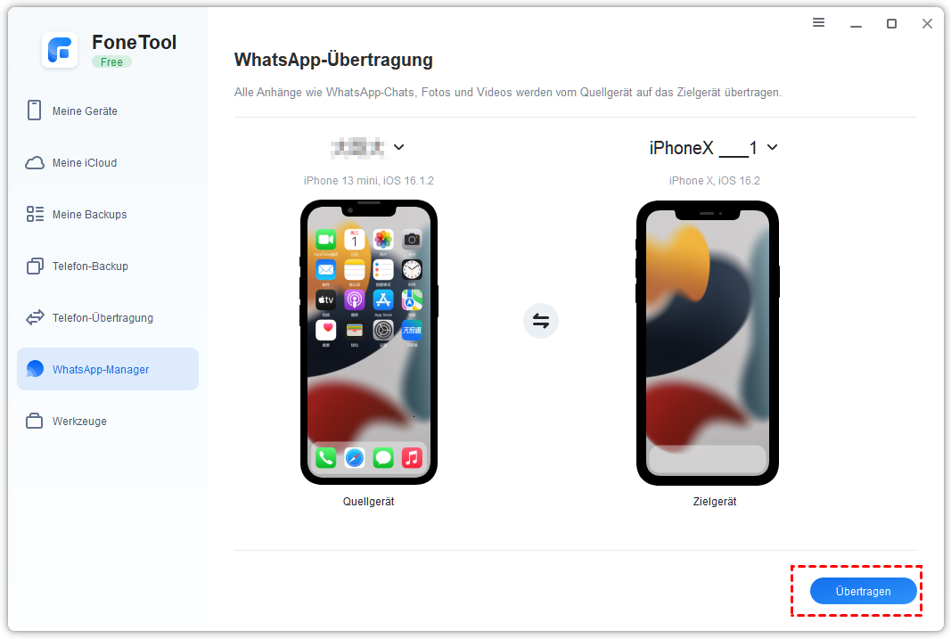 iPhone to PC Start Transfer