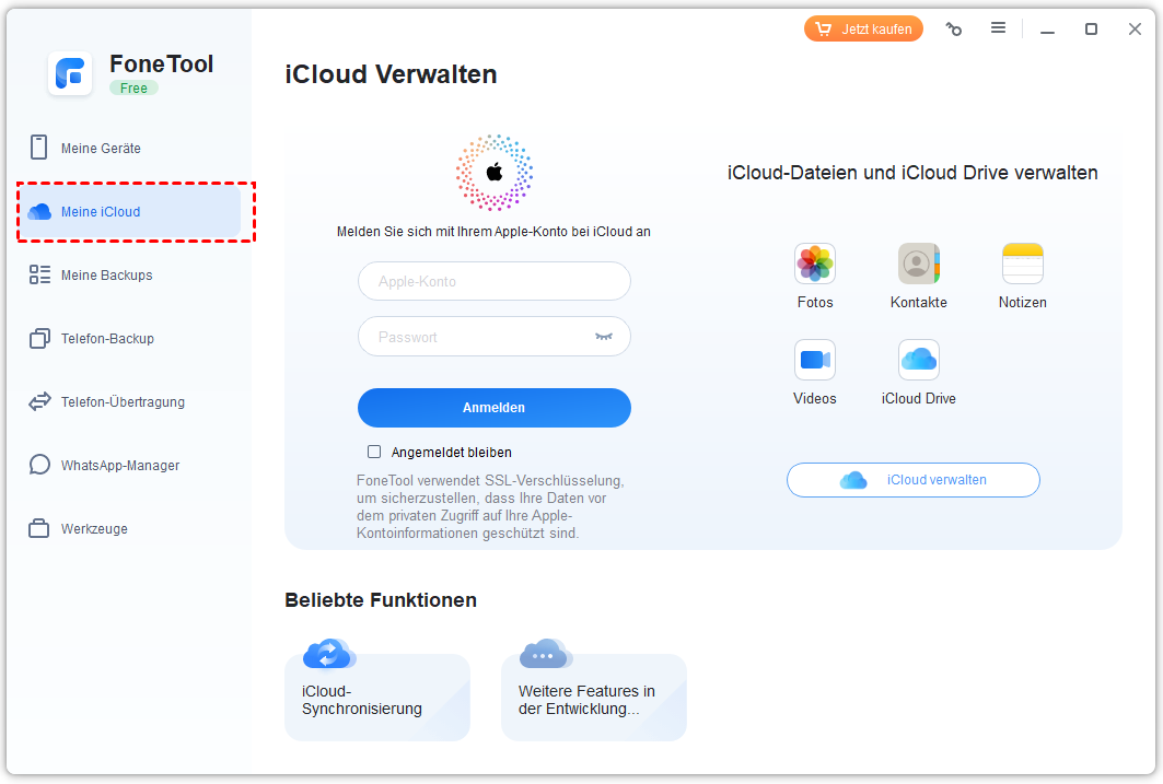FoneTool iPhone to PC