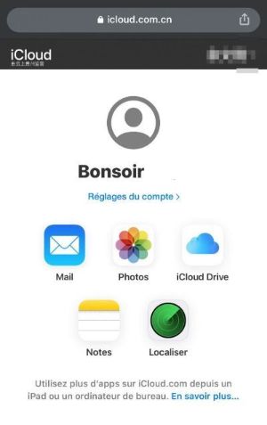 iCloud sur iPhone
