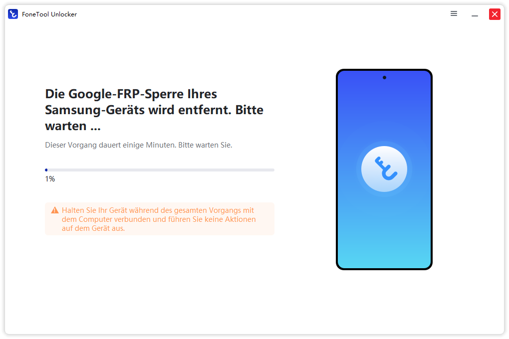 Samsung FRP unlock completed screen