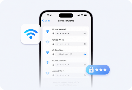 Saved Wi-Fi password results