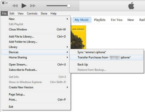 Transfer Music from iPhone to iTunes Transfer Music from iPhone to iTunes