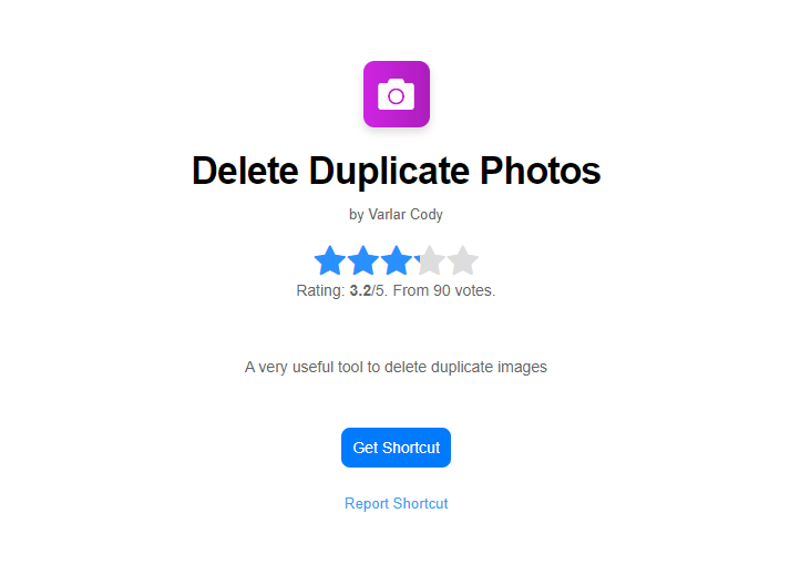 Delete Duplicate Photos with/without Siri Shortcuts