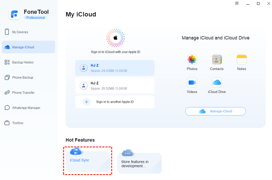 Manage iCloud