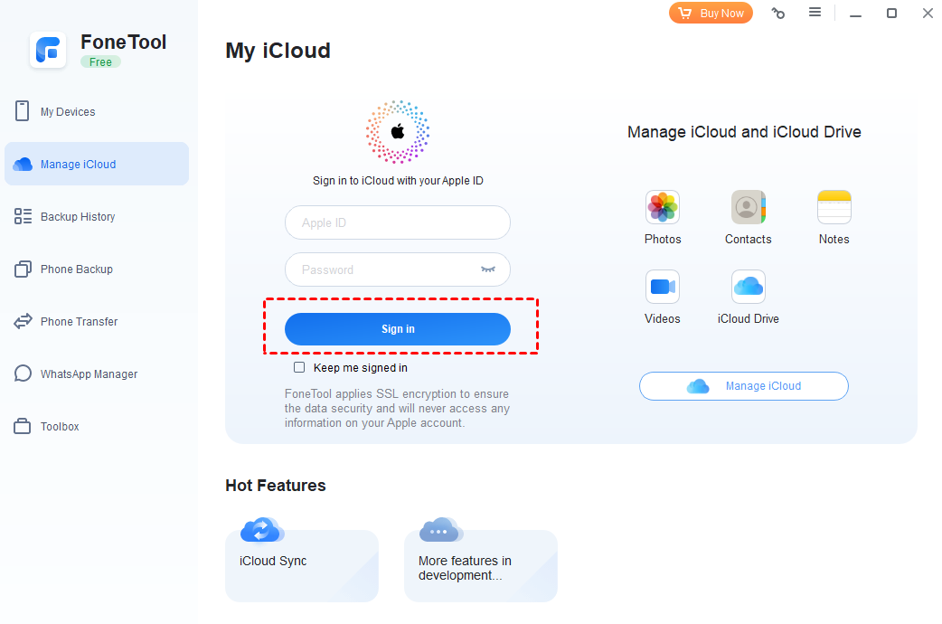 Manage iCloud
