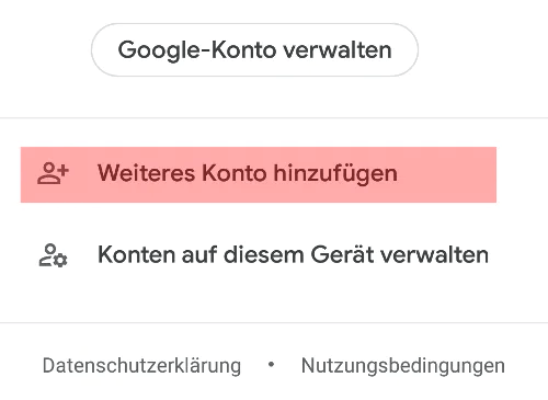 hinzufügen