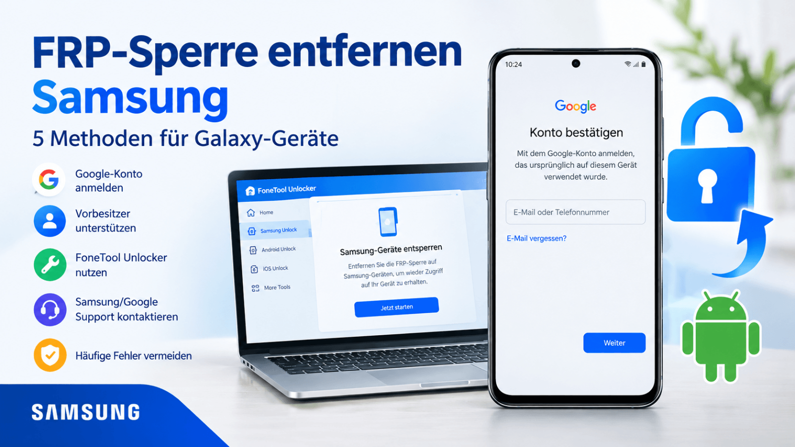 frp sperre entfernen samsung