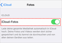 iCloud-Fotos einschalten