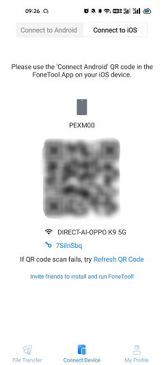 Scan the QR Code to Establish a Connection
