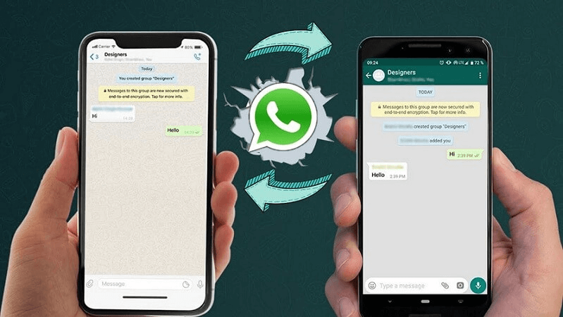 перенести WhatsApp с Android на iPhone