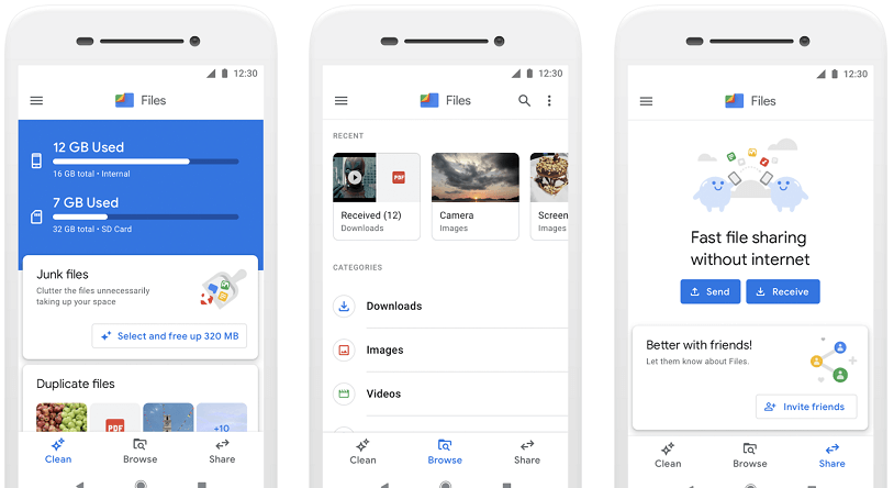 Files by Google for File Sharing