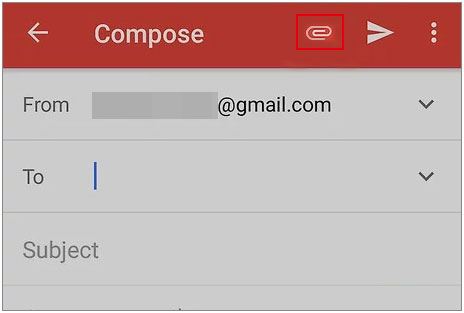 add files to email on android