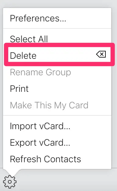 delete duplicate contacts from iCloud