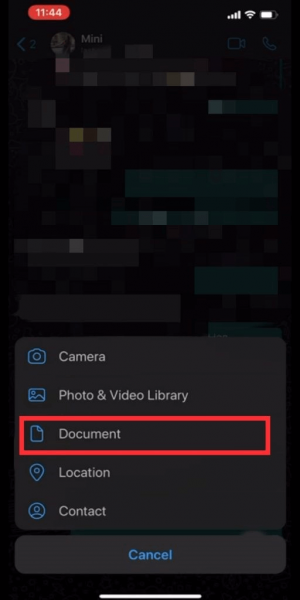 send video from documents