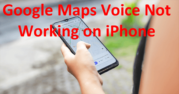 Голос Google Maps не работает на iPhone