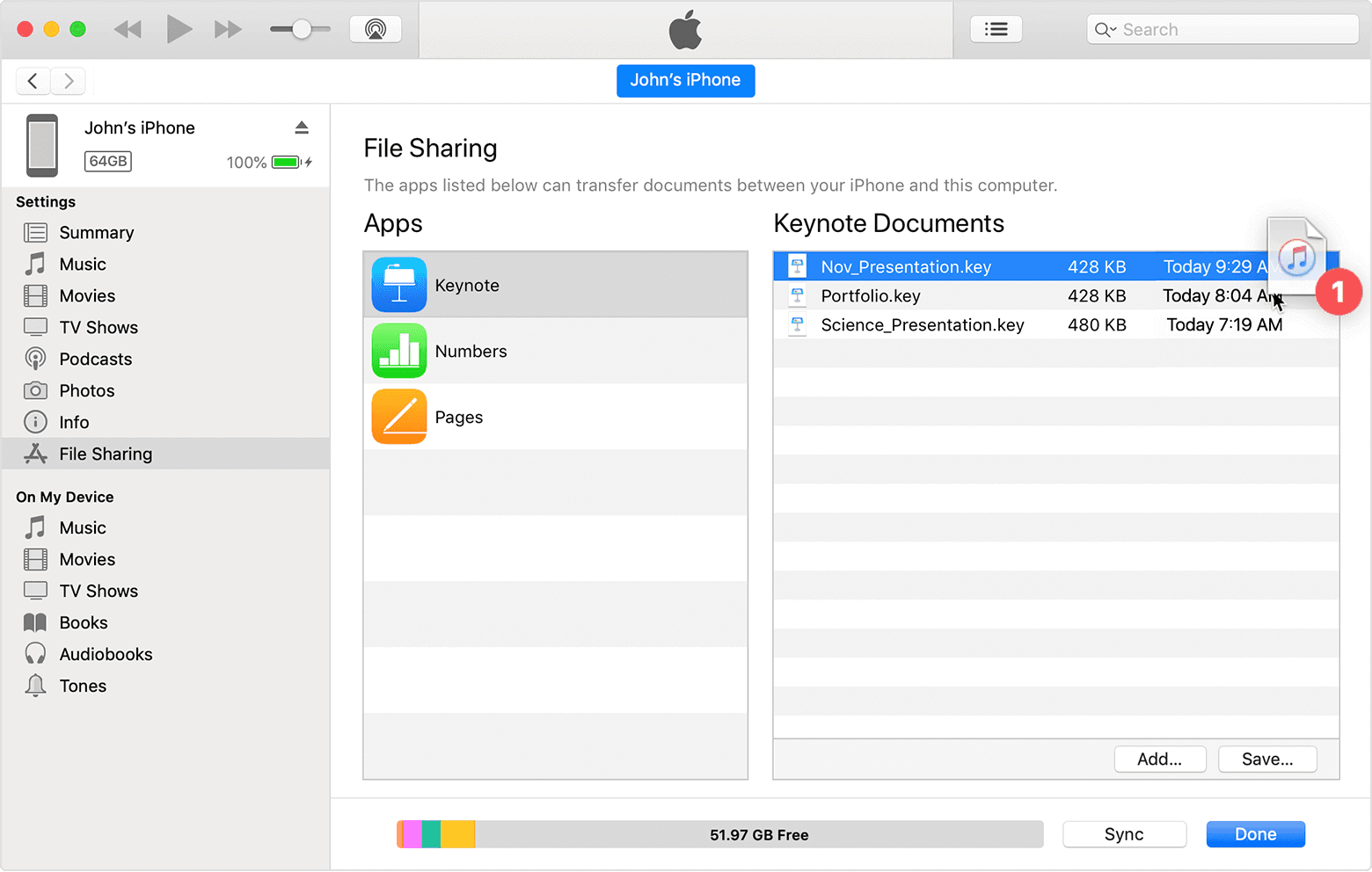 file sharing itunes