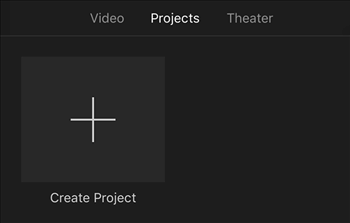 start a project in imovie