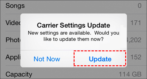 Update Carrier Settings