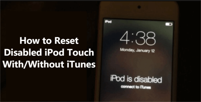 reset disabled iPod Touch