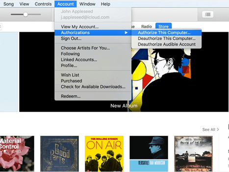 iTunes Authorize This Computer