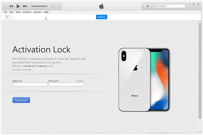 iTunes activation lock