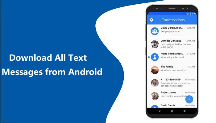 download text messages from android