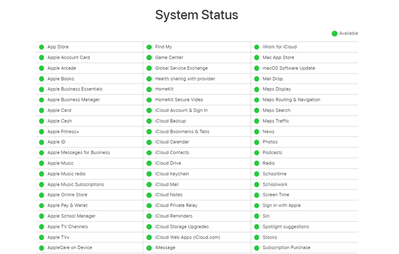 Check System Status
