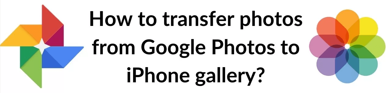 Transfer photos from Google Photos to iPhone