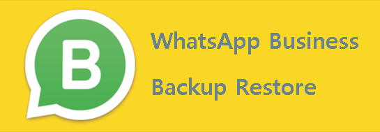WhatsApp Buiness Backup Restore