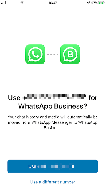 register WhatsApp Business