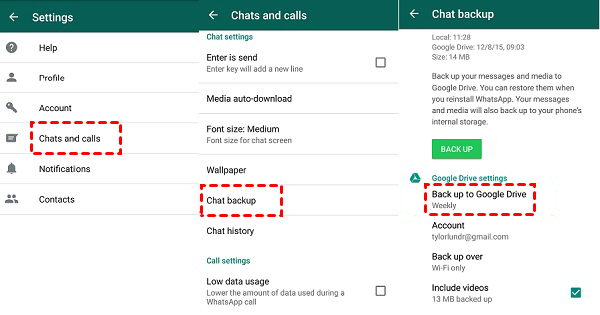 Backup WhatsApp Google Drive