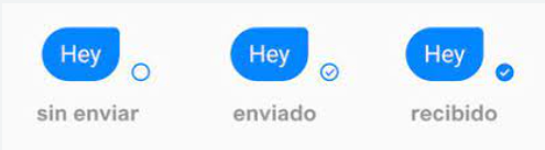 Qu&eacute; significa los iconos o s&iacute;mbolos en Messenger