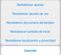 Selecciona Restablecer ajustes de red