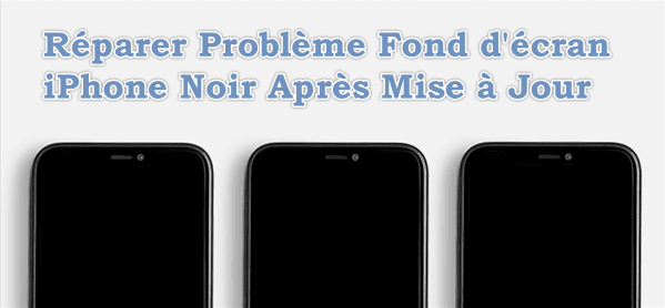 Fond d'écran noir sur iPhone