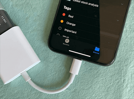 Transférer entre iPhone et disque dur externe