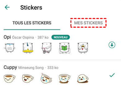 Mes stickers