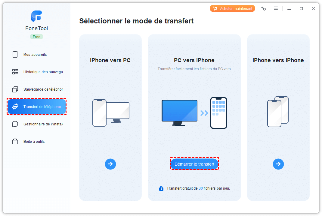 Comment transférer les photos ou vidéos de votre iphone vers une