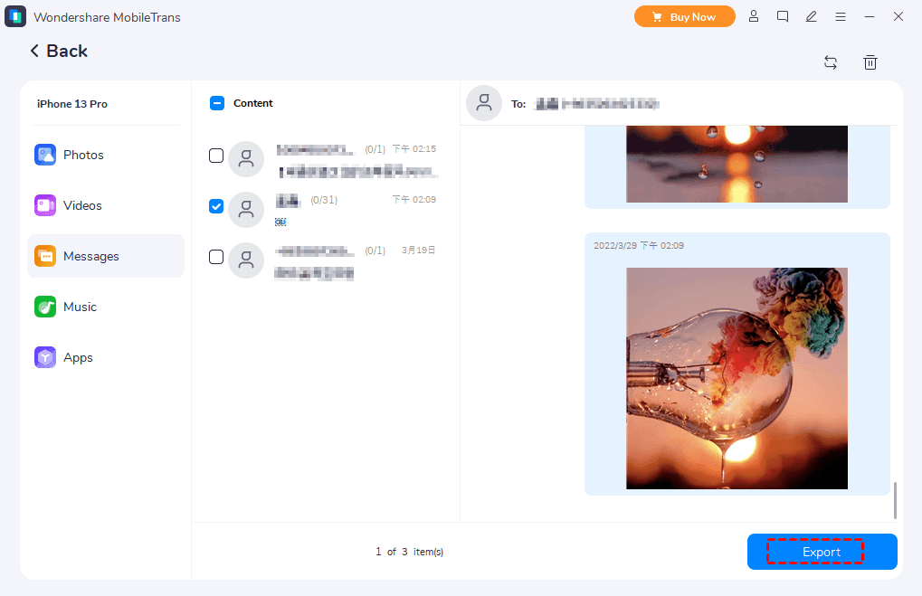 save pictures from itranser